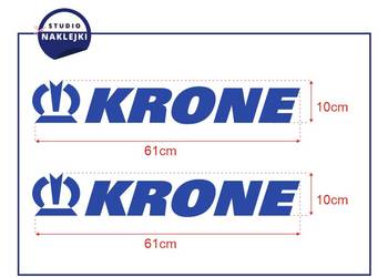Naklejki KRONE 2szt Wywrotka Naczepa MAN TIR IVECO DAF Nalepki