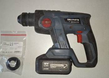 Młotowiertarka Graphite 58G027 + AKUMULATOR 18V Li-ion 4Ah 58G004