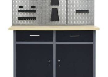 vidaXL Stół roboczy z trzema panelami ściennymi(SKU:3053428)