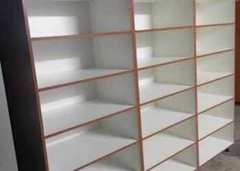 Regały białe 3 szt nowe do garderoby spiżarni na ksiazki