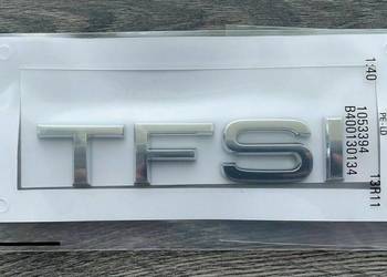 NOWE logo TFSI emblemat znaczek klejany srebrny