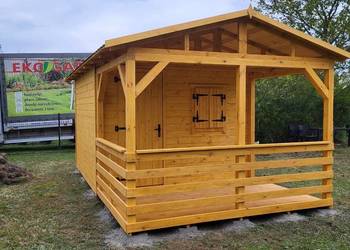 Domek narzędziowy z tarasem 3x3 montaż gratis transport cała Polska