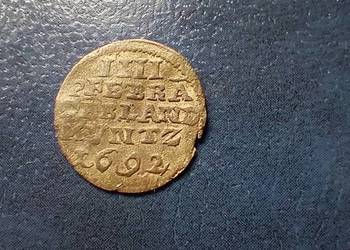 Stare monety 4 fenigi 1692 Niemcy srebro