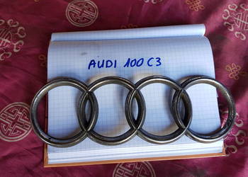 Logo Audi 100 C3 Znaczek Pierścienie