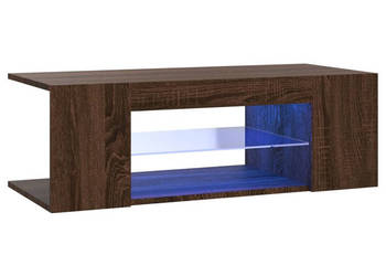 Szafka TV z oświetleniem LED brązowy dąb 90x39x30 cm WM-822667