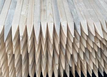 Paliki drewniane 5x5x65 strugane zaostrzone słupki kołki