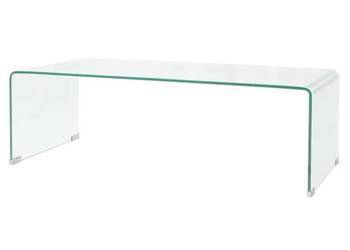 vidaXL Stolik kawowy, szkło hartowane 98x45x30 cm(SKU:244189)