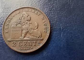 Stare monety 2 cent 1911 Belgia