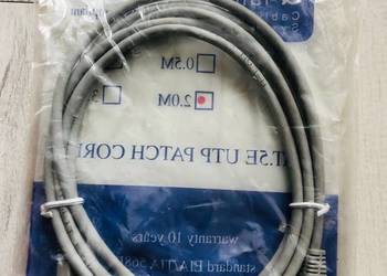 Nowy kabel sieciowy  internetowy  lan  2m UTP CAT.5E