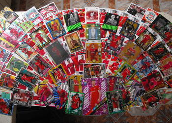 FC LIVERPOOL. Zestaw 145 kart. PANINI, TOPPS. Karty nie powtarzają się