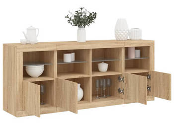 Szafka z oświetleniem LED dąb sonoma 163x37x67 cm WM-3209074