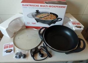 NOWA Patelnia Elektryczna, WOK 1500 W. GERMANY. ro