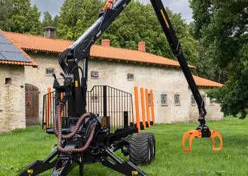 Przyczepa leśna BMF 12 Ton Żuraw 750HP Wałek WOM gratis Finansowanie Raty%