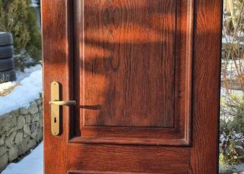 Drzwi skrzydła drewniane dębowe