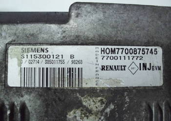 Komputer Silnika RENAULT SCENIC 1.6 S115300121B  IMMO OFF