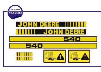 Naklejki Prasa John Deere 540 Nalepki zestaw oklejenie