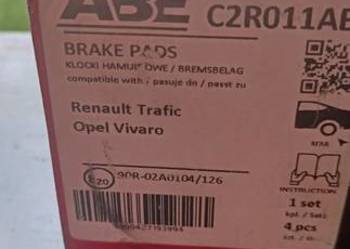 Klocki hamulcowe tył  renault Trafic opel Vivaro