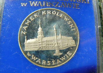 Zamek Krolewski w Warszawie srebrna moneta 100 zl w etui