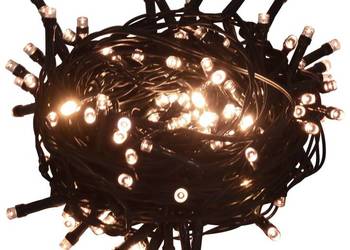 Łańcuch z 600 lampkami LED, 60 m, 8 efektów, IP44, ciepła biel(SKU:50694)