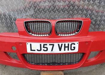 ZDERZAK PRZÓD BMW 1 E81 E82 E87 E88 M-PAKIET CZUJNIKI LAK: A61 KARMESINROT