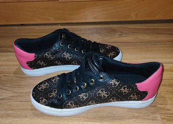 Guess Sneakersy Grassey5 FL7GR5 FAL12 Brązowe