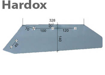 Lemiesz 300hektarów HARDOX MS1110/L części do pługa GASSNER