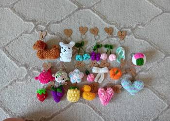 Breloczki na szydełku. Handmade.