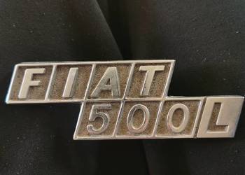 Oryginalny emblemat FIAT 500L z 1970r Cromodora