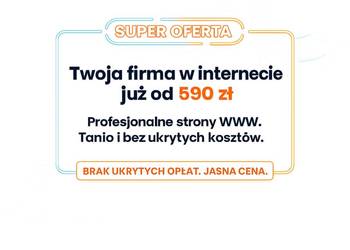 Strona internetowa już od 590 zł - BEZ PRZEPŁACANIA!