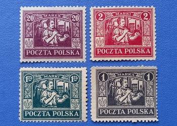Cztery Polskie znaczki pocztowe