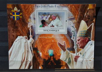 Znaczki. Papież Jan Paweł II Mozambik **