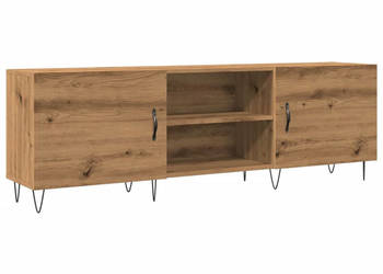 Szafka TV dąb artisan 150x30x50 cm materiał drewnopochodny WM-857327