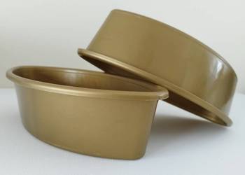 Łódka mała ZŁOTA 23 cm doniczka podkład pod stroik