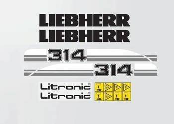 Naklejki oklejenie LIEBHERR 314 Zamiennik