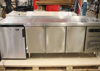 Gastronomiczny stół mroźniczy ASBER 240 cm  3 drzwi  Zlew