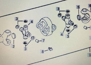 John Deere RE70738/przegub komplet/John Deere 4555/4755/4955 Nr części RE …