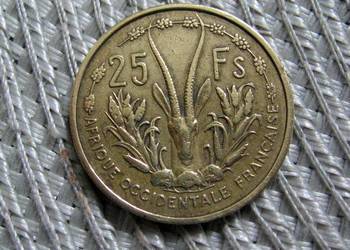 Francuska Afryka Zachodnia 25 Frank 1956r