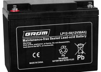 Akumulator żelowy GROM 12V 50Ah LP12-50