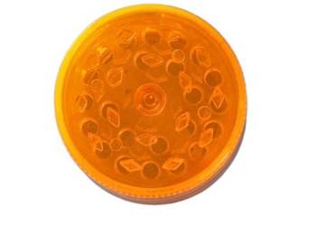 Plastikowy Młynek do Mielenia Tytoniu Suszu Grinder Crusher Pomarańczowy