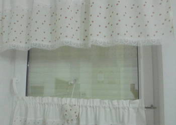 delikatny komplet na okno / góra 147/53 cm dół 120/40 cm+ser