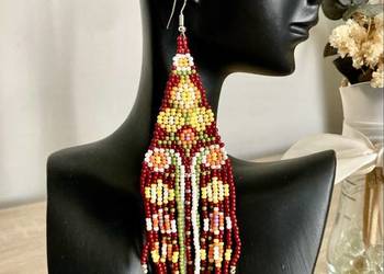 Kolczyki Damskie długie boho eleganckie