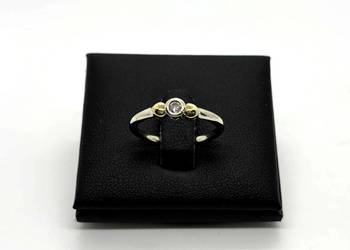 Złoty Pierścionek z Diamentem pr 750 2,94g Złoty Pierścionek z Diamentem pr 750 2,94g