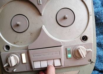 magnetofon szpulowy loeve opta walizkowy lampowy Vintage
