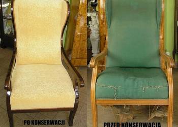 Fotel Biedermeier - uszatek