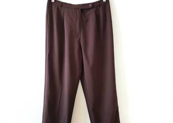Wełniane brązowe spodnie Marks Spencer 38 40 Vintage