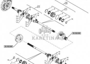 New Holland T6070 Półoś 47900504