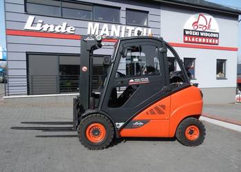Gazowy wózek widłowy Linde H30T-02 Duplex , przesuw boczny
