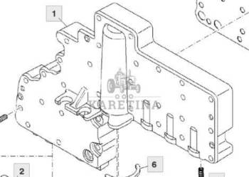 John Deere 7830 Obudowa zaworu sterującego skrzynią biegów R248584