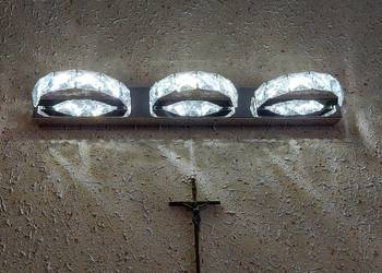 Kinkiet lampa led z kryształkami