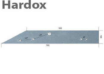 Płoza długa HARDOX 94561/P części do pługa OVERUM